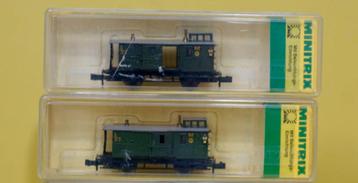 Minitrix 51 3200 00 - N - K.Bay.Sts.B. - Gepäckwagen -OVP beschikbaar voor biedingen