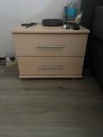 Nachtkastje met 2 lades (2stuks), Ophalen, Gebruikt, 55 tot 70 cm, 45 tot 65 cm