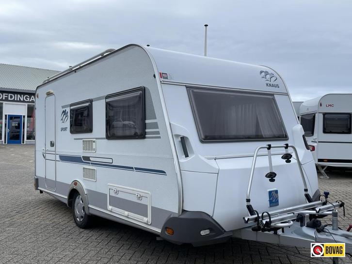 Knaus Sport 420 QD Voortent/Mover/Fietsendrager, Caravans en Kamperen, Caravans, Bedrijf, tot en met 4, Rondzit, Knaus, Dwarsbed