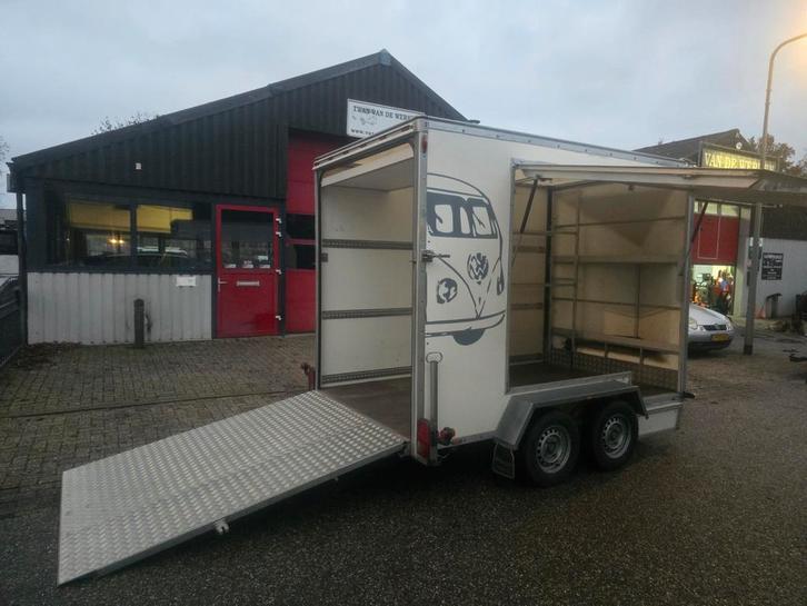 Gesloten Aanhanger met zijluik en laadklep, Auto diversen, Aanhangers en Bagagewagens, Gebruikt, Ophalen of Verzenden
