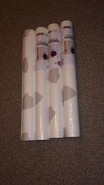 4 Rollen Vliesbehang Met Donald Duck Voetjes., Ophalen, Minder dan 10 m², Grijs