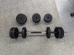 Body pump gewichten 30kg nieuw stang dumbells, Sport en Fitness, Ophalen, Zo goed als nieuw, Dumbbell
