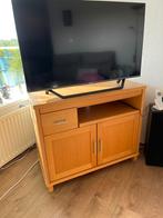 Houten TV meubel met draaiplateau, Huis en Inrichting, Kasten | Televisiemeubels, Ophalen, Gebruikt, 50 tot 100 cm, Minder dan 100 cm