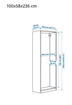 Nieuwe kast PAX IKEA beige 100x58x236 cm, Ophalen, 100 tot 150 cm, 200 cm of meer, Nieuw