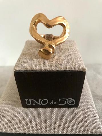 Uno de 50 ring (63) (115,- = 67,50) 18/58 Gold Heart beschikbaar voor biedingen