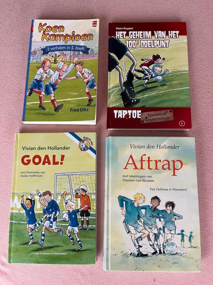 4x Leesboeken thema voetbal 8–11 jaar, Boeken, Kinderboeken | Jeugd | onder 10 jaar, Gelezen, Non-fictie, Ophalen of Verzenden