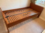 Mooi houten 1persoonsbed met lattenbodem, 90 cm, Eenpersoons, Ophalen of Verzenden, Zo goed als nieuw