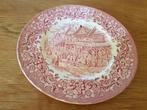 Royal Tudor Ware rood wandbord, met gaatje, diameter 25,5 cm, Antiek en Kunst, Ophalen of Verzenden