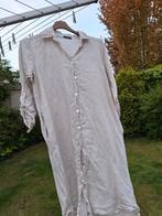 een linnen blouse jurk met ophaal mouwen, Kleding | Dames, Jurken, Ophalen of Verzenden, Zo goed als nieuw