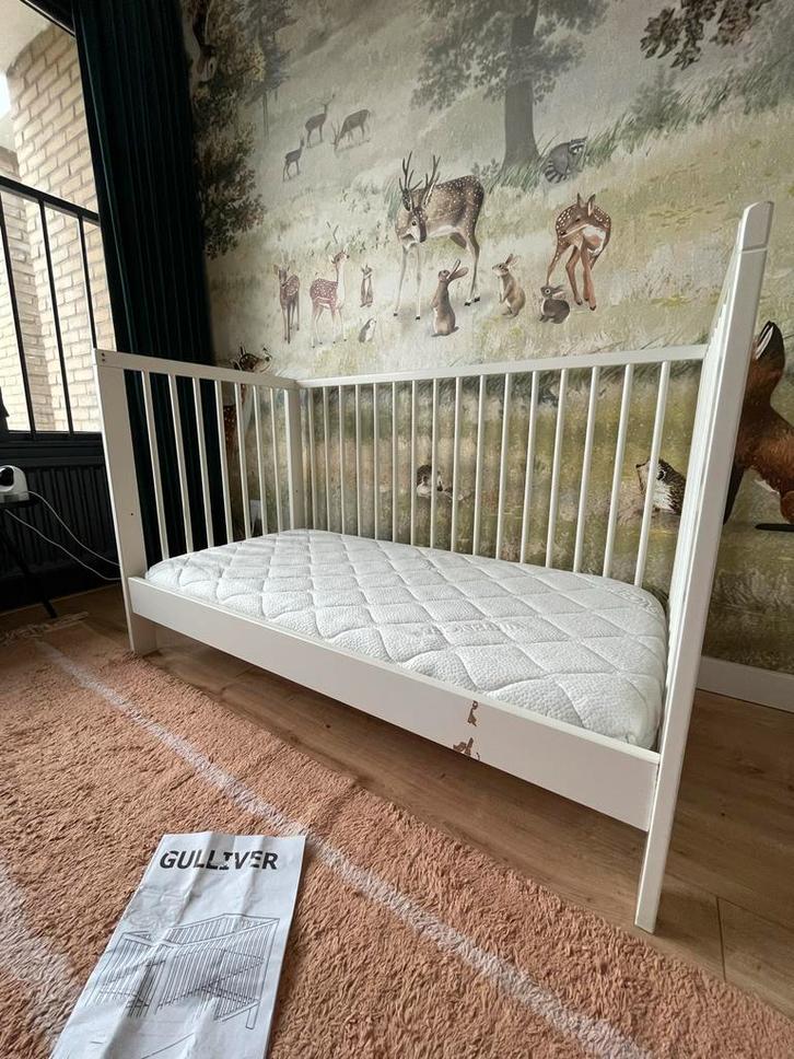 Ikea Gulliver ledikant + ABZ matras, Kinderen en Baby's, Babywiegjes en Ledikanten, Gebruikt, Ledikant, Ophalen