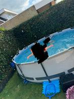 Zwembad, met warmtepomp 4KW en zandfilter, Tuin en Terras, Zwembad-toebehoren, Ophalen, Zo goed als nieuw