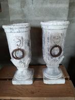 Bloempotten met metalen ringen, Ophalen of Verzenden