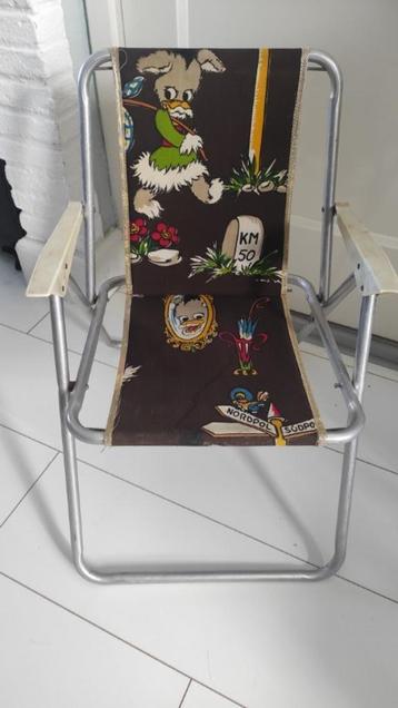Vintage klapstoel kind bruin dieren beschikbaar voor biedingen