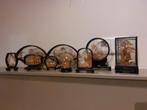 9 Chinese diorama's in vitrines - kurk/hout, Antiek en Kunst, Kunst | Niet-Westerse kunst, Ophalen of Verzenden