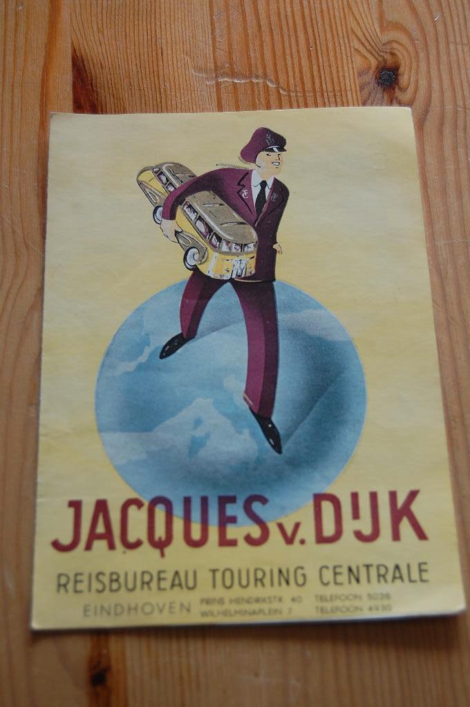 Jaques van Dijk Reisbureau Touring Centrale, Boeken, Ophalen of Verzenden, Gelezen, Folder
