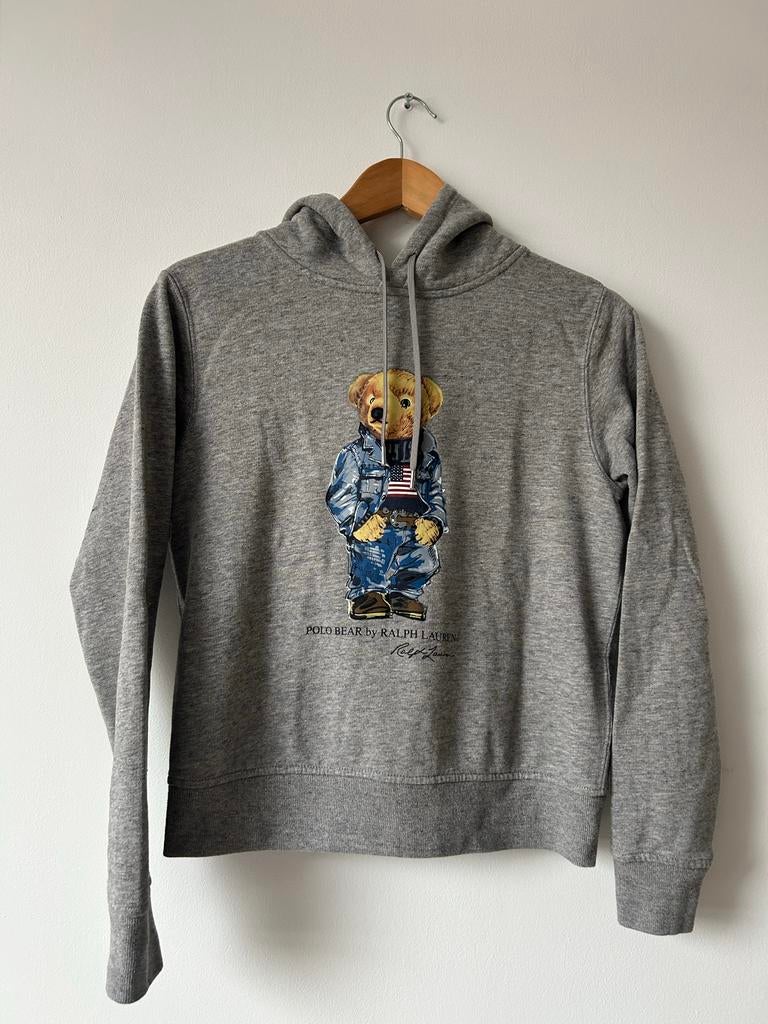 Ralph Lauren Beer Hoodie Grijs Maat S, Kleding | Heren, Ophalen of Verzenden, Zo goed als nieuw, Grijs