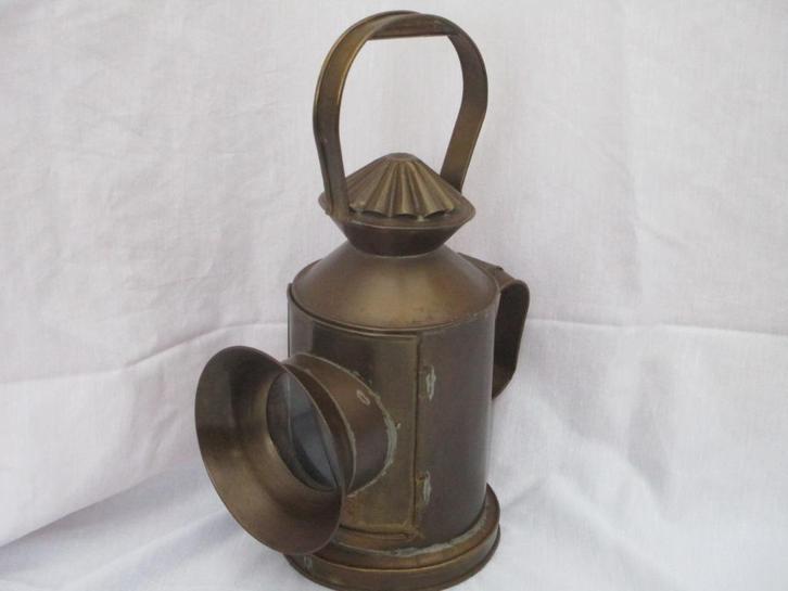 Messing Seinlamp/Spoorlamp,v.a 40,00e, Antiek en Kunst, Antiek | Lampen, Ophalen of Verzenden