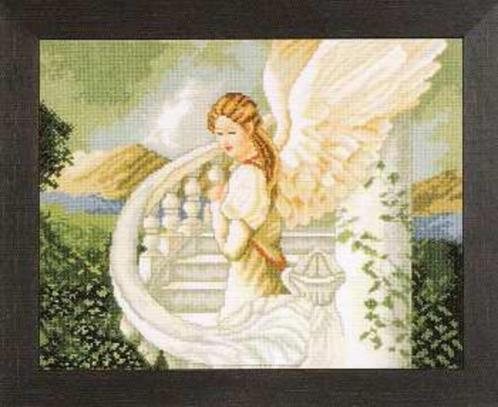 Borduurpakket lanarte Starway to heaven 38003A, Hobby en Vrije tijd, Borduren en Borduurmachines, Nieuw, Borduurpakket, Handborduren