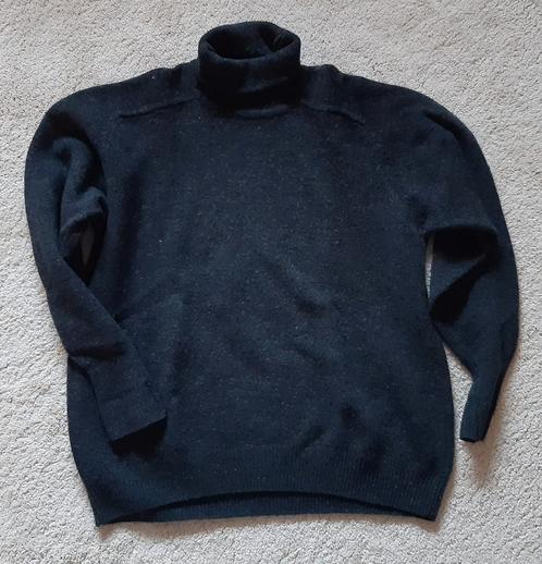 Dames Col trui 100% wol
kleur antraciet/zwart XL,, Kleding | Dames, Truien en Vesten, Gedragen, Maat 46/48 (XL) of groter, Grijs