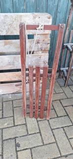 Houten slee, Ophalen, Gebruikt