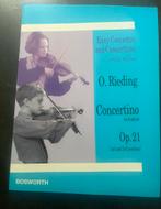 Rieding Vioolconcerten Op.21 & Op.35, Muziek en Instrumenten, Bladmuziek, Klassiek, Nieuw, Ophalen of Verzenden, Piano