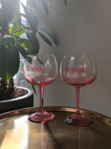 2 stuks Gordon's Gin tonic glazen Pink. beschikbaar voor biedingen