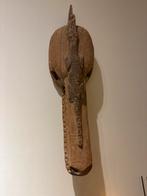 Afrikaans Houten Masker met Krokodil, Antiek en Kunst, Ophalen of Verzenden