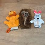 Drie handpoppen, Hobby en Vrije tijd, Ophalen of Verzenden, Zo goed als nieuw
