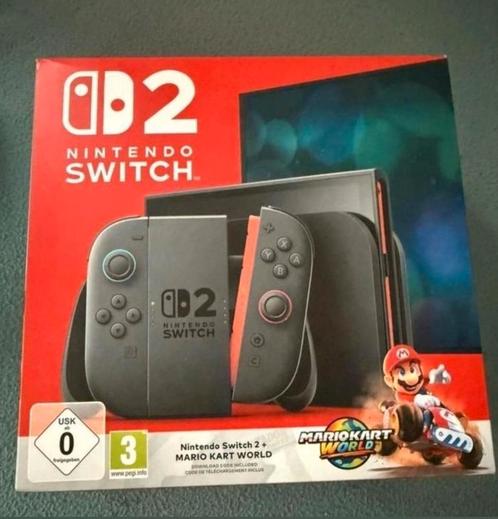 Nintendo Switch 2 incl Mario Kart, Spelcomputers en Games, Spelcomputers | Nintendo Switch, Nieuw, Ophalen of Verzenden
