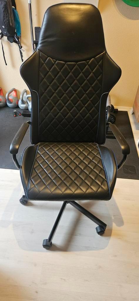 Ikea Gaming Stoel - Prima Staat, Huis en Inrichting, Bureaustoelen, Zo goed als nieuw, Bureaustoel, Zwart, Gaming bureaustoel