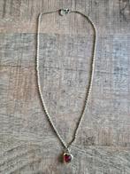 Goudkleurig kettinkje met hanger, Sieraden, Tassen en Uiterlijk, Ophalen of Verzenden, Zo goed als nieuw, Goud, Overige materialen