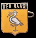 Den Haag stadswapen broche- geel emaille, Verzenden, Transport, Speldje of Pin