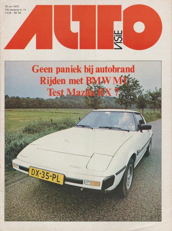 Mazda RX7 ( SA22C - FB ) test in Autovisie 1979, Boeken, Auto's | Folders en Tijdschriften, Gelezen, Mazda, Ophalen of Verzenden