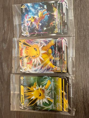 Pokemon Chinese Promo kaarten 007/008/009 Jolteon vmax Holo beschikbaar voor biedingen