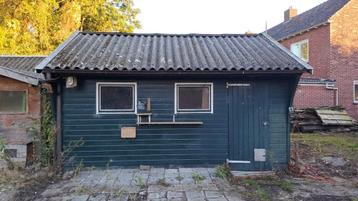 Schuur garage 5,06 x 4,50 breed incl. afdak beschikbaar voor biedingen