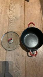 Alessi pan met deksel koken gas elektrische inductie, Verzenden, Zo goed als nieuw, Rvs, Kookpan of Snelkookpan