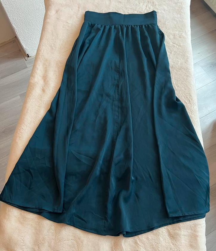 LaDress rok XS/S z.g.a.n., Kleding | Dames, Rokken, Zo goed als nieuw, Maat 36 (S), Groen, Onder de knie, Ophalen of Verzenden