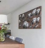 Schilderij tulpen met reliëf - 150x75cm, Ophalen