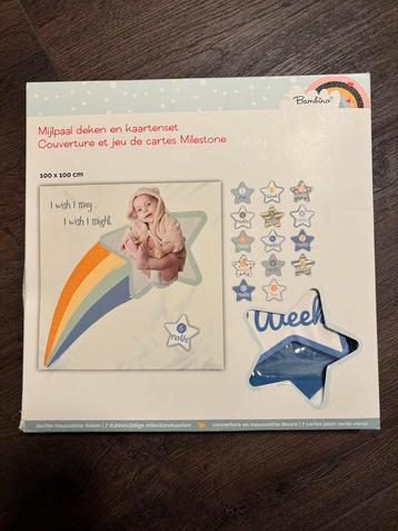 Mijlpaaldeken/doek met kaartenset beschikbaar voor biedingen