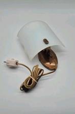 Kemner Messing Wandlamp Vintage, Ophalen of Verzenden, Gebruikt, Glas, Vintage