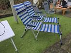 Crespo campingstoelen met voetensteun - goede staat, Caravans en Kamperen, Kampeermeubelen, Ophalen of Verzenden