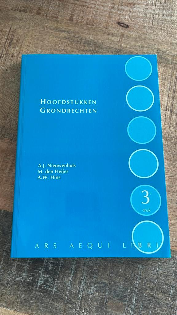 A.W. Hins - Hoofdstukken grondrechten, Boeken, Wetenschap, Nieuw, Verzenden