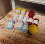 12x Paulina (raffia) garen  in 3 kleuren, Ophalen of Verzenden, Nieuw, Breien of Haken, Wol of Garen