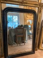 Grote antieke franse zwarte spiegel, Antiek en Kunst, Ophalen, Rechthoekig