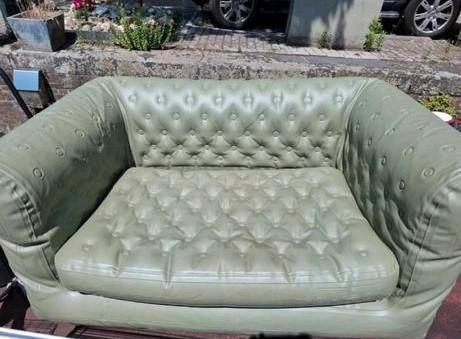 Blofield loungebank opblaasbaar design tweezits in draagtas, Tuin en Terras, Tuinsets en Loungesets, Zo goed als nieuw, Loungeset