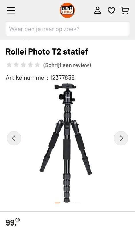 Rollei Photo T2 camera statief
(nieuw in doos), Audio, Tv en Foto, Fotografie | Fotostudio en Toebehoren, Nieuw, Overige typen