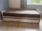 Lifetime bed kinderbed uitschuifbed life-time, Ophalen, 85 tot 100 cm, Zo goed als nieuw, Lattenbodem