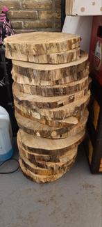 Boomstam Schijven - Tafeldecoratie, Gebruikt, Schaal, Rond, Ophalen of Verzenden