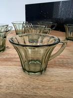 Vintage Set van 8 Leerdam Andries Copier Neerlandia kopje, Ophalen of Verzenden