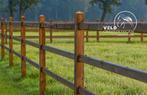 Doorsteek omheining, Afrastering hout, Weide, Paddock, Rijba, Weidegang, Sales@veldomheiningen.nl, Schaijk, 4 paarden of pony's of meer